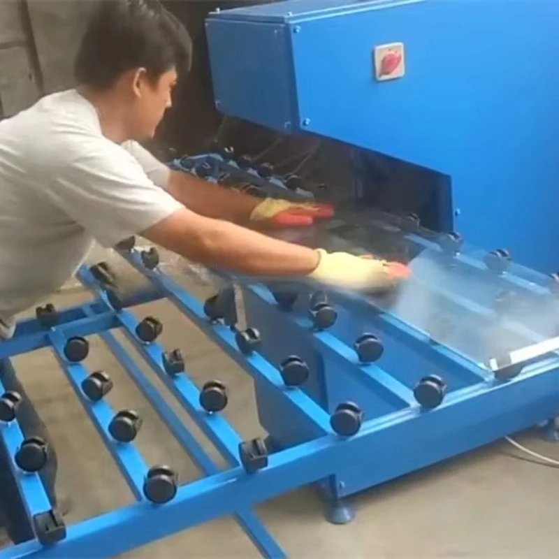 High quality portable sand belt manual glass edging machine, used for grinding sharp edges of glass