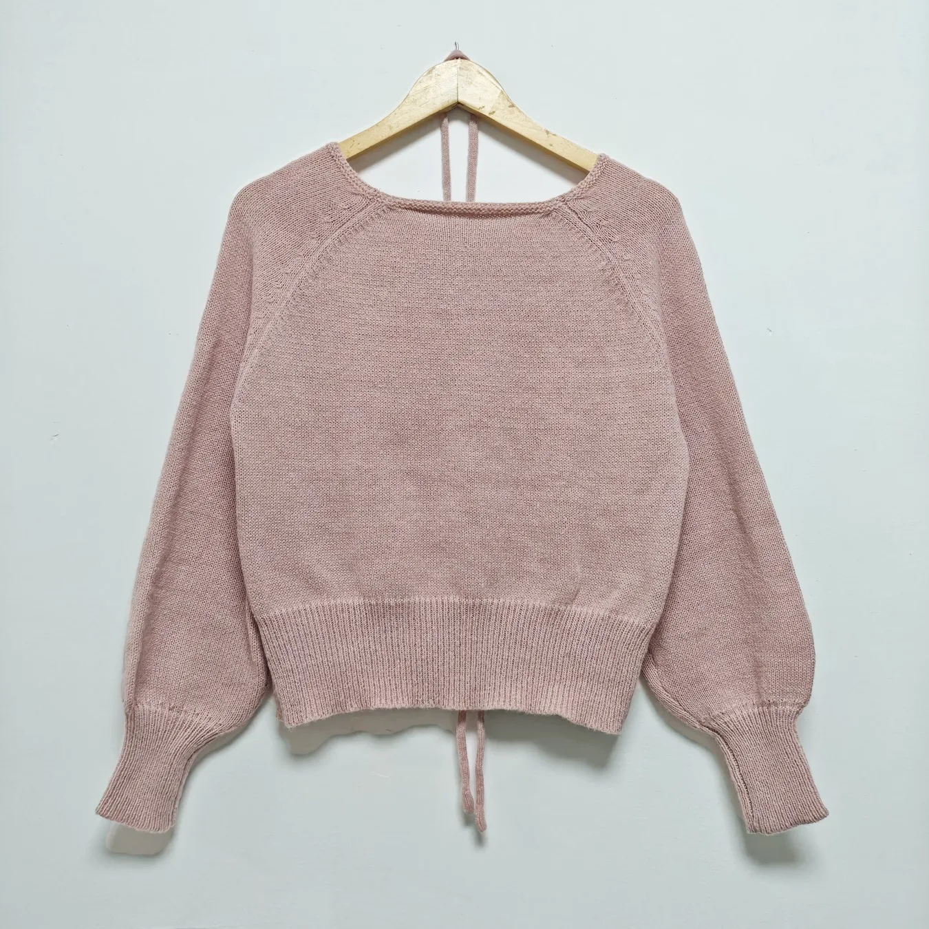 Frauen Gestrickte Pullover Thiened Lange Sve runde Ne Reine Farbe Gürtel Taille Inning Knoten Herbst Winter Neue Sle