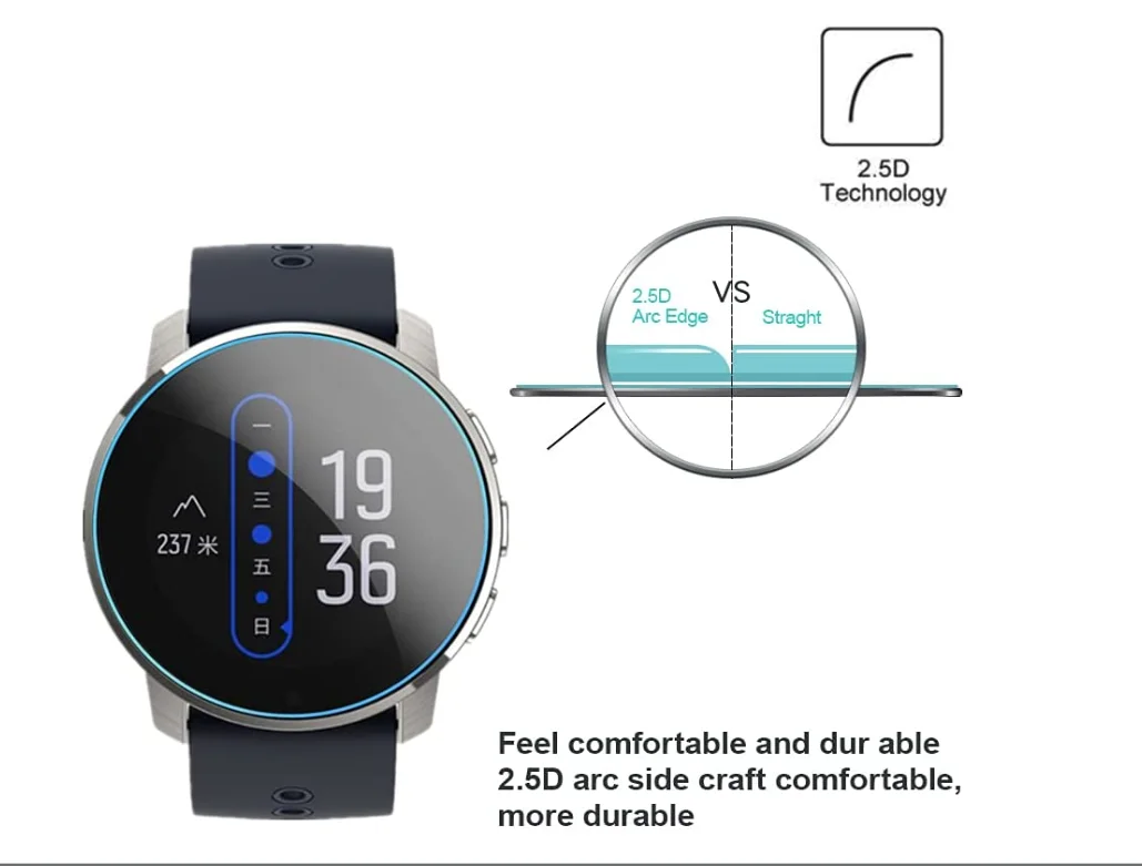 2-10PcsTempered สำหรับ Suunto 9 Peak 45มม.ป้องกันหน้าจอไม่กระจก Anti-Breakage นาฬิกาอุปกรณ์เสริม