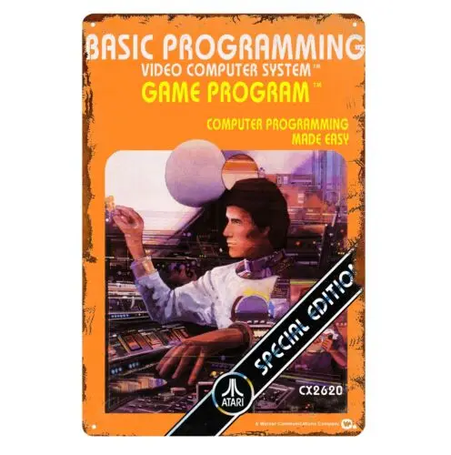 Basic Programming Retro Video Game Metal Poster Tin Sign 20*30cm Plate