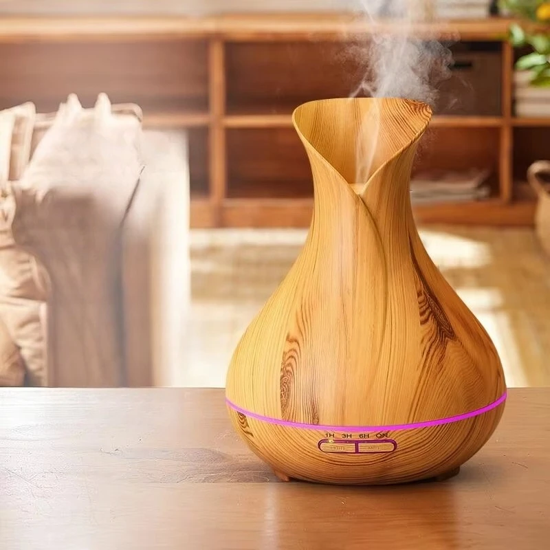 Ultrasonic Essential Oil Diffuser Humidifier - Aromatherapy Night Light for Bedroom & Home, Classic Sleep Aid Fragrance Lamp