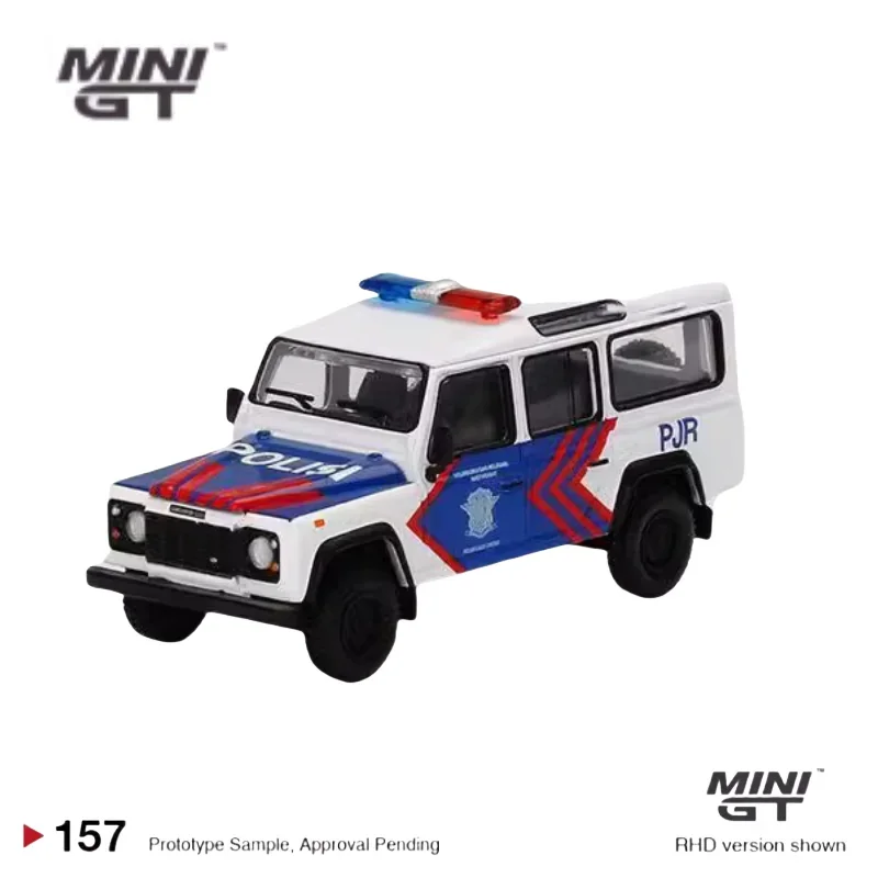 

1:64 Land Rover Defender 110 модель автомобиля из индонезийского полицейского литья под давлением, подарок для мальчиков, коллекция праздников, декор комнаты.