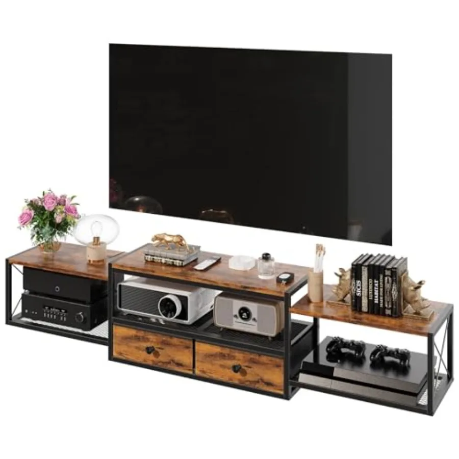 

55" Floating TV Stand Modern Entertainment Center Wall-Mounted Media Console Shelf for Under TV Storage TV Cabinet for Living R
