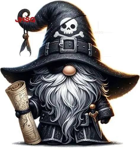 

Black Halloween Pirate Dwarf Mural Bedroom Laptop Car Window Bumper Helmet Vinyl Sticker