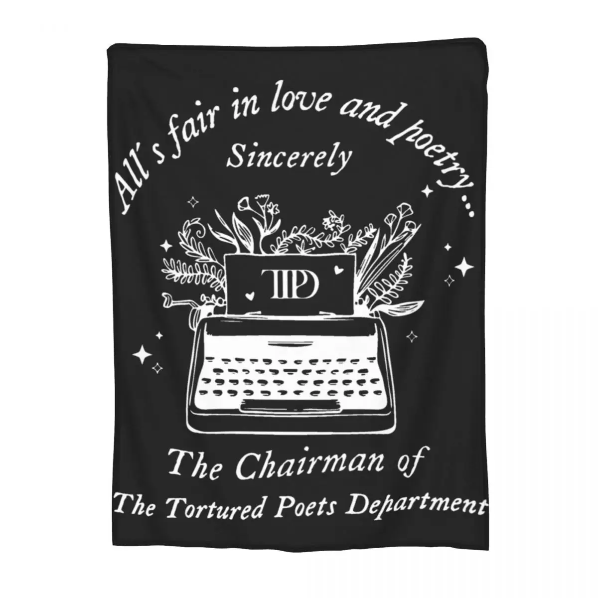 The Chairman Of The Tortured Poets Department Swifts Blankets Super Soft Fleece Cozy Present Throw Blanket Quilt