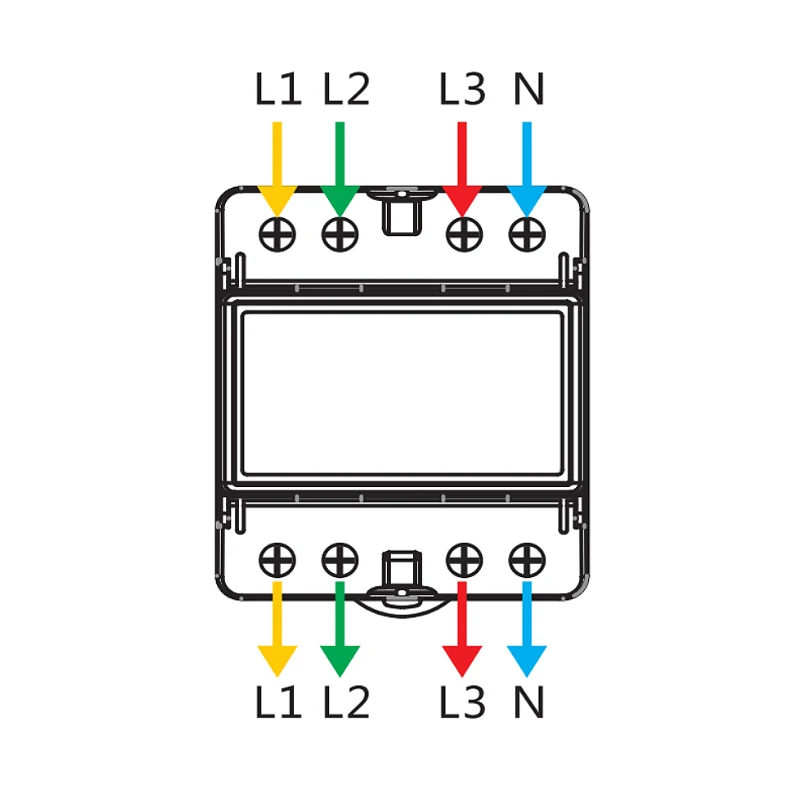 Smart Life Energy Monitoring 100A Tuya WiFi 3-Phase Meter with Bi-Directional Auto-Reclosing Relay