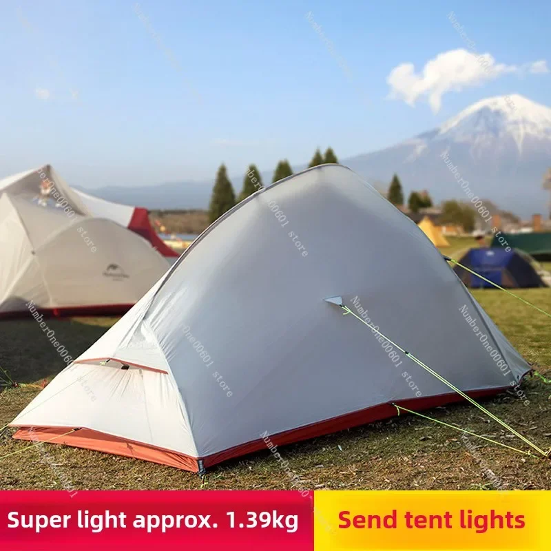 Outdoor Mountaineering Field Camping Tent for 2 People Double-layer Rainstorm Protection