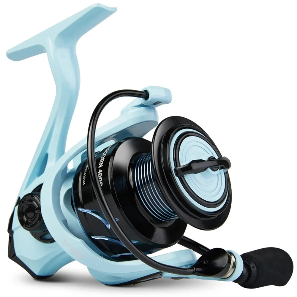 

Серия UNICORN 2000-4000, передаточное число 5,2:1, максимальное сопротивление 17,6 фунтов, металлический рокер и катушка, спиннинговая рыболовная катушка, для пресной воды