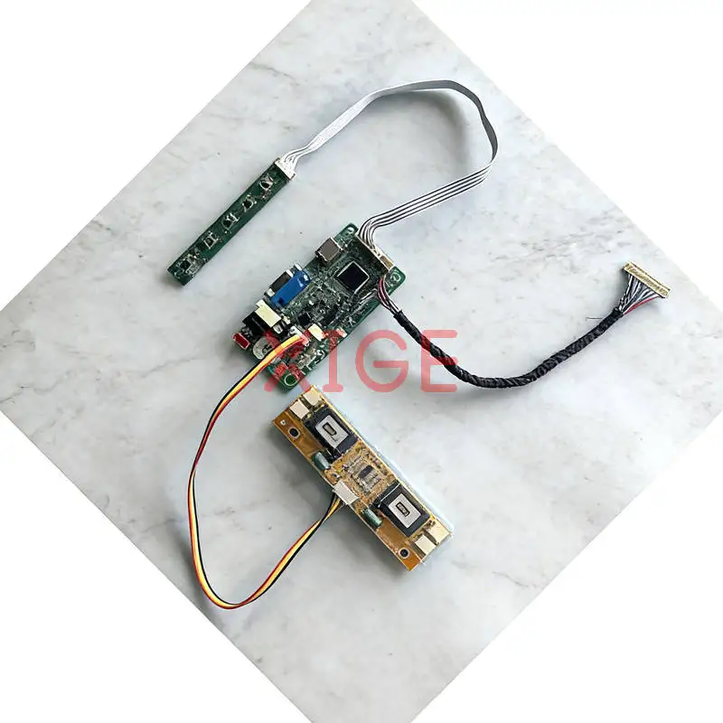 

Для LTM200KP01 LTM200KT01 M200O1 LM200WD1 Комплект платы контроллера привода дисплея DIY VGA + HDMI 30 контактов LVDS 1600*900 4-CCFL 1600x900