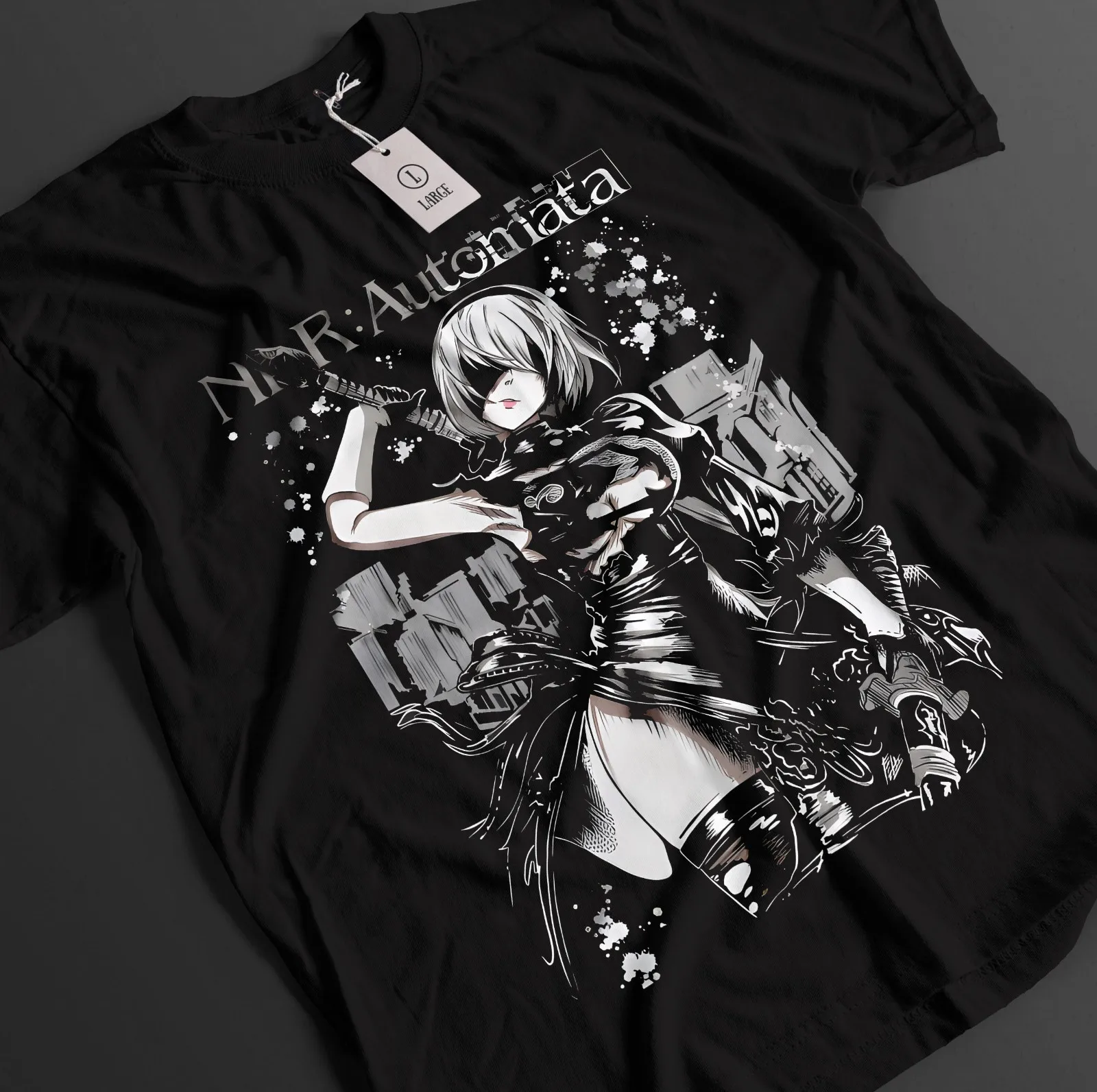 Nier Automata Shirt YoRHa 2B Tshirt 9S T-Shirt A2 Top Eve Nines Adam Anime Tee