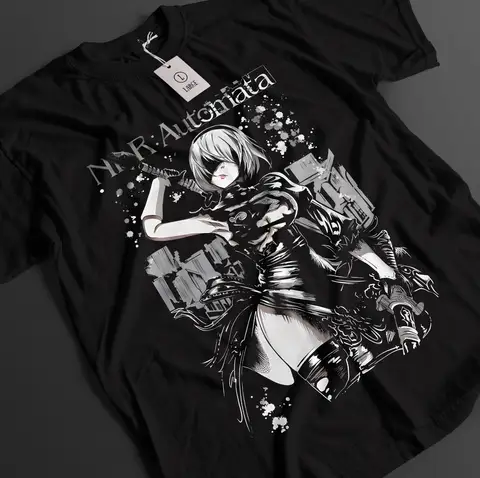 Nier Automata Shirt YoRHa 2B Tshirt 9S T-Shirt A2 Top Eve Nines Adam Anime Tee