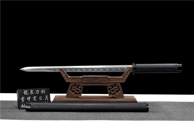 

Medieval Real Steel combat sword martial arts Japanese kung fu training metal Real sword sharp ninja Tang sword weapon katana