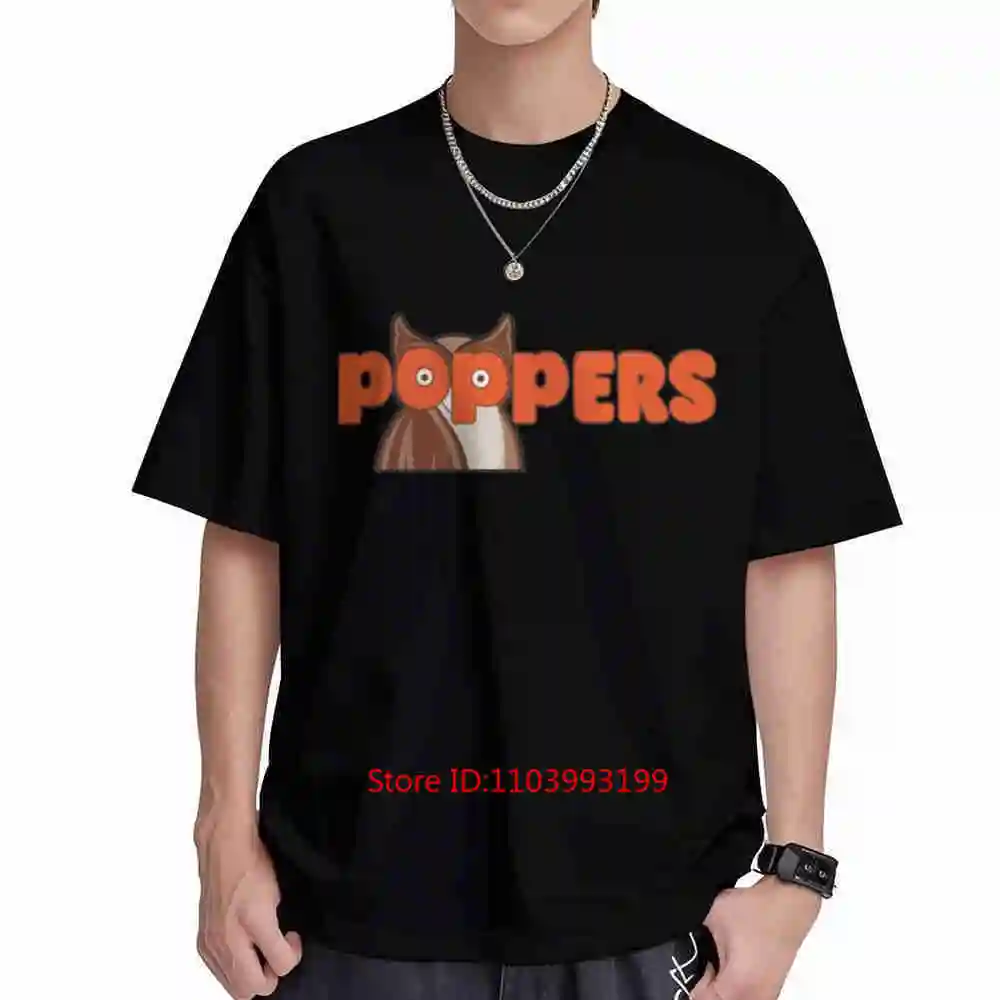 Poppers Aesthetic Short Sleeve Tee 100% Cotton T-Shirt