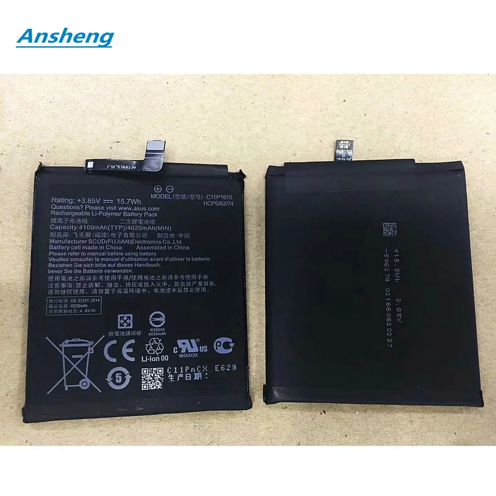 Original 4100mAh C11P1610 Battery For ASUS Zenfone 4 Max HD ZB500TL X00KD 5.0