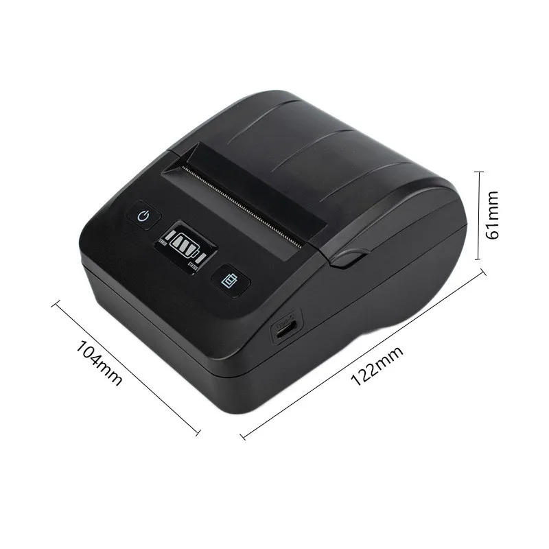 80mm portable thermal bluetooth receipt printer supermarket catering retail store payment ticket bill inkless thermal printer