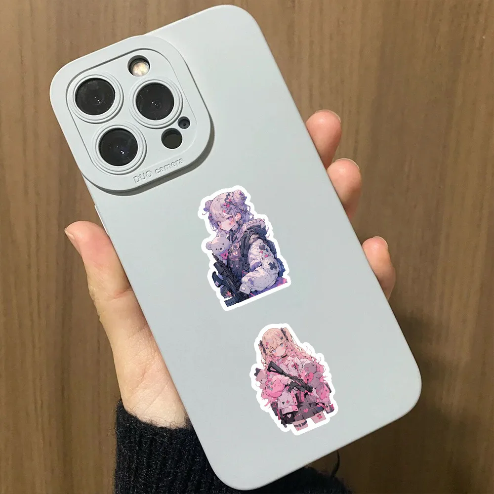 60 stuks foto's van schattige tweedimensionale mooie meisjes decoratieve laptop kofferstickers