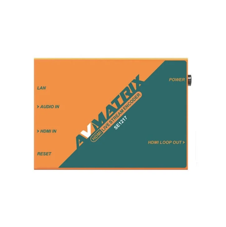Avmatrix Se1217 Hdmi-compatible Streaming Encoder Mirror & Upside-down And Text Overlay
