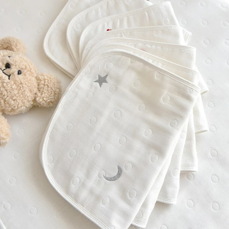 Nuevo Almohada bordada para dormir, almohada plana para bebé para niño recién nacido 0 a 3 años