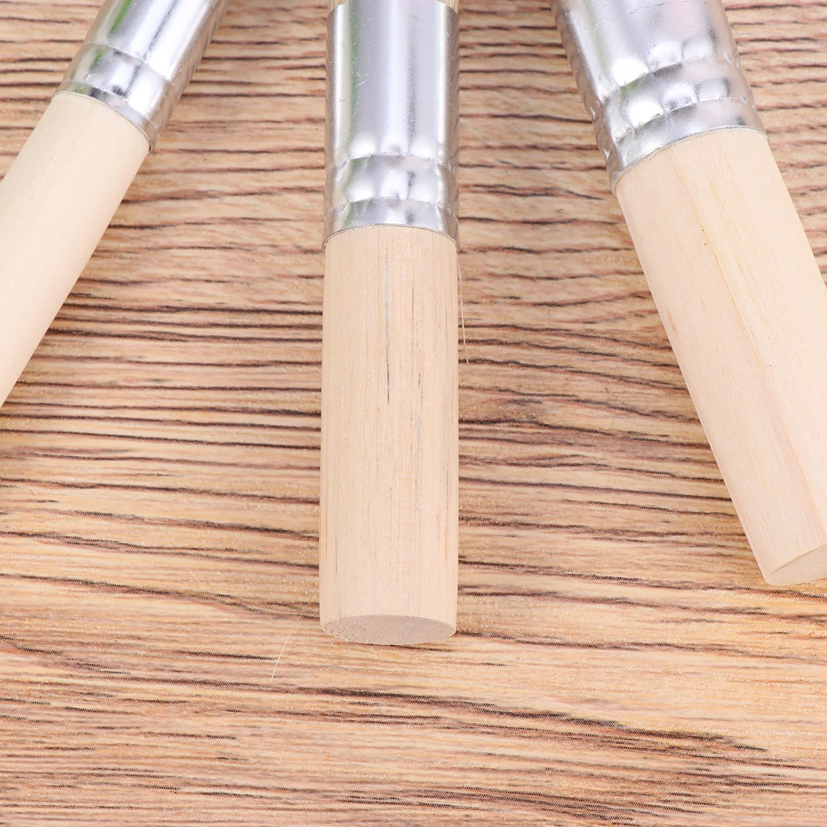 

3 pcs Stencil Pig Mane Hollow Painting Brush Oil Acrylic Bristle Brush Durable Aluminum Handle Art Tool For Kids Adults