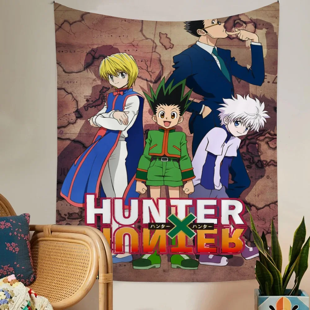 Anime Hunter X Hunte Hanging Bohemian Tapestry Indian Buddha Wall Decoration Witchcraft Bohemian Hippie Cheap Hippie Hanging