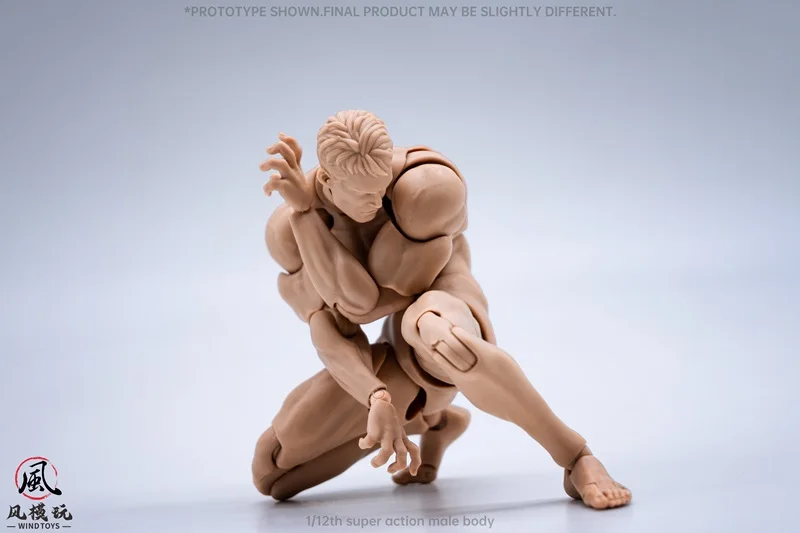 In Voorraad Wind Speelgoed Fmw001 1/12 Zwart/Wit/Geel Super Flexibele Gezamenlijke Beweegbare Schilderen Lichaam Accessoire Voor 6in Action Figure