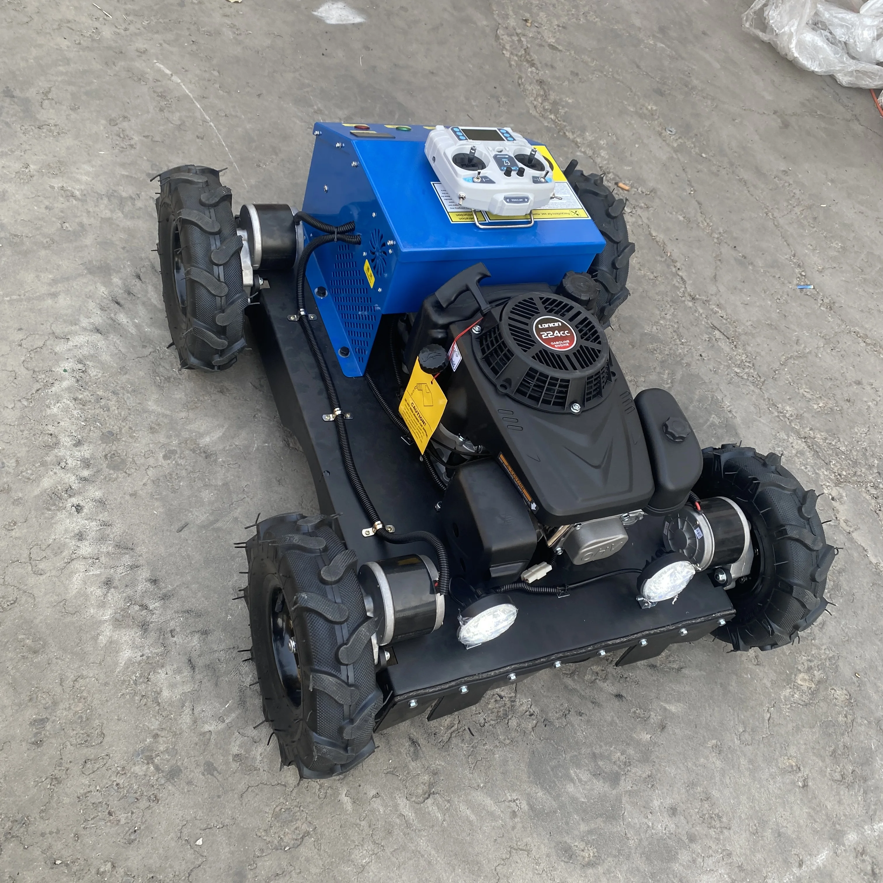 CE Certified Multifunction Ga soline Lawn Mower Self-Propelled 4-Stroke Engine Remote Control Wheel Lawn Mower