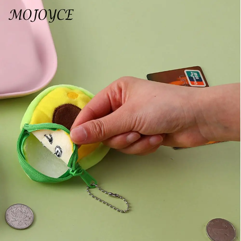 Fashion Women Avocado Fruit Avocado Shape Wallet Coin Purse Hanging Casual Ladies Small Coin Purse