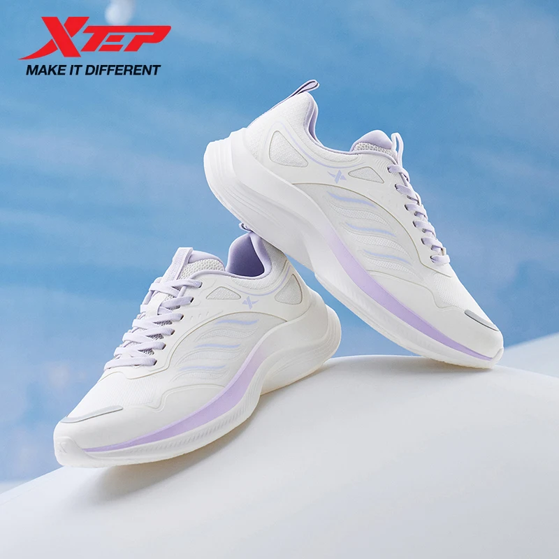 

Женские кроссовки Xtep, дышащие, мягкие, легкие, удобные, резиновые, износостойкие, низкие кроссовки с подушкой 876318110086