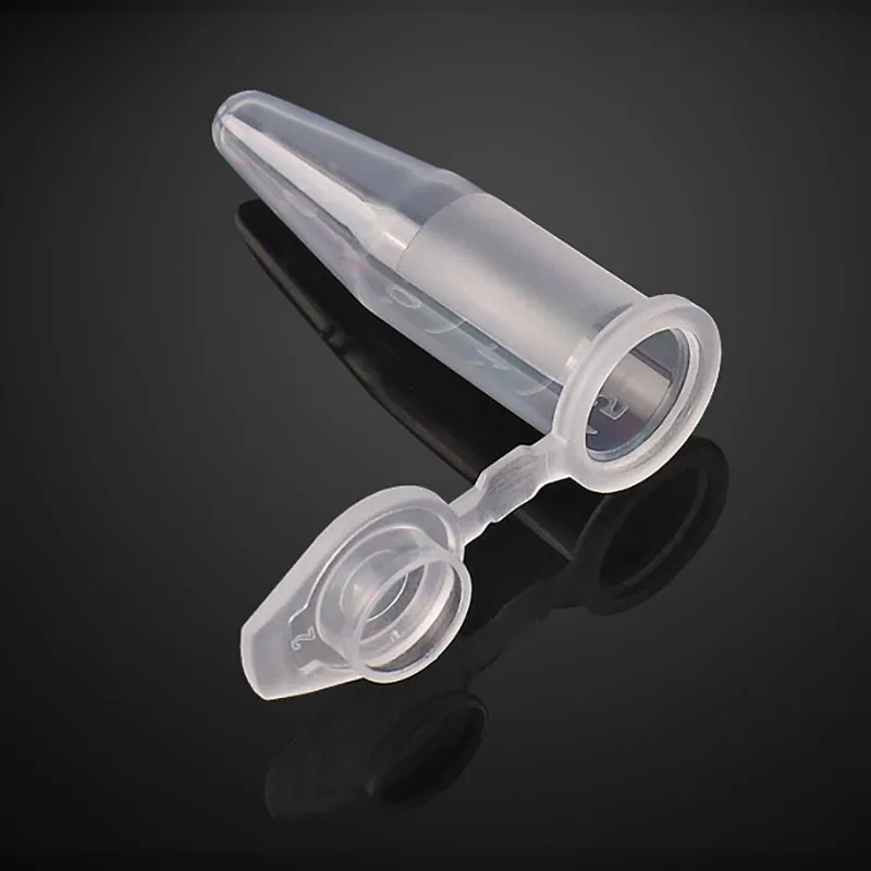 50 Pieces of 0.5 Ml Laboratory Transparent Micro Plastic Centrifuge Tubes with Snap Lid Container Lids for Laboratory Samples