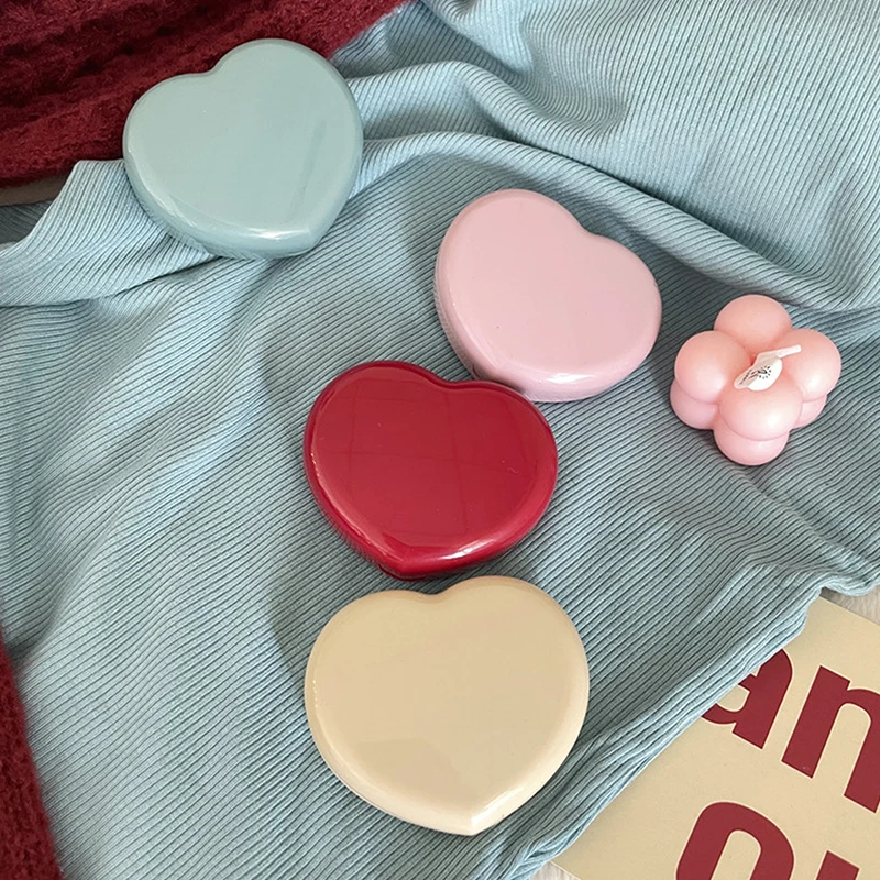 Cute Candy Colored Contact Lens Case with Mirror Travel-Friendly Easy Carry Companion Box for Storage