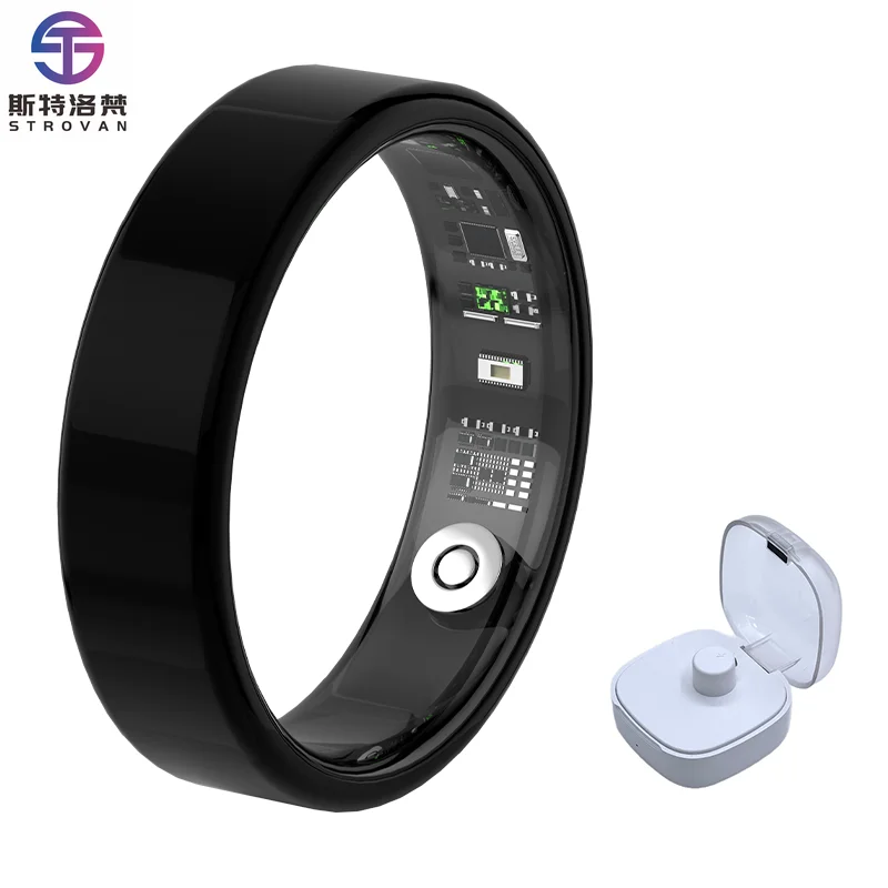 

Умное кольцо для здоровья с интеллектуальным управлением на базе ИИ, магнитной зарядкой и функцией измерения настроения, новое, премиум-класса