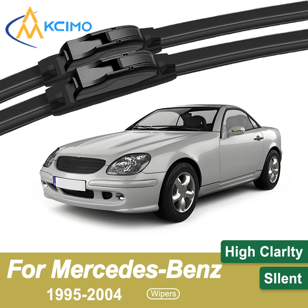 

Резиновые прочные бесшумные щетки стеклоочистителя премиум-класса, 2 шт. для Mercedes-Benz SLK-Class R170 1995-2004, комплект щеток переднего стеклоочистителя