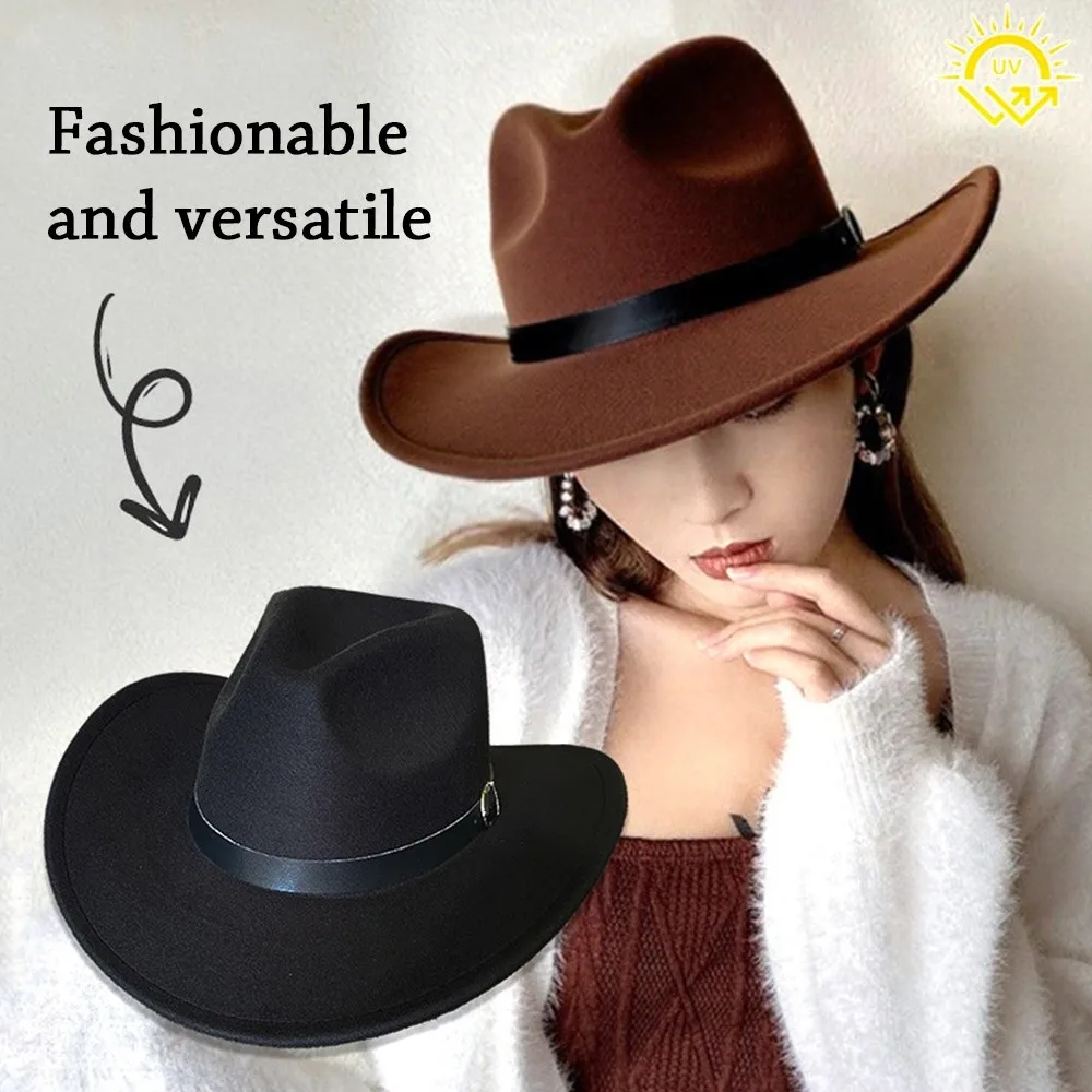 جديد ورأى النسيج دلو القبعات رفرف حافة حزام مشبك فيدورا قبعة قصيرة حافة قبعات بنما موسم الشتاء