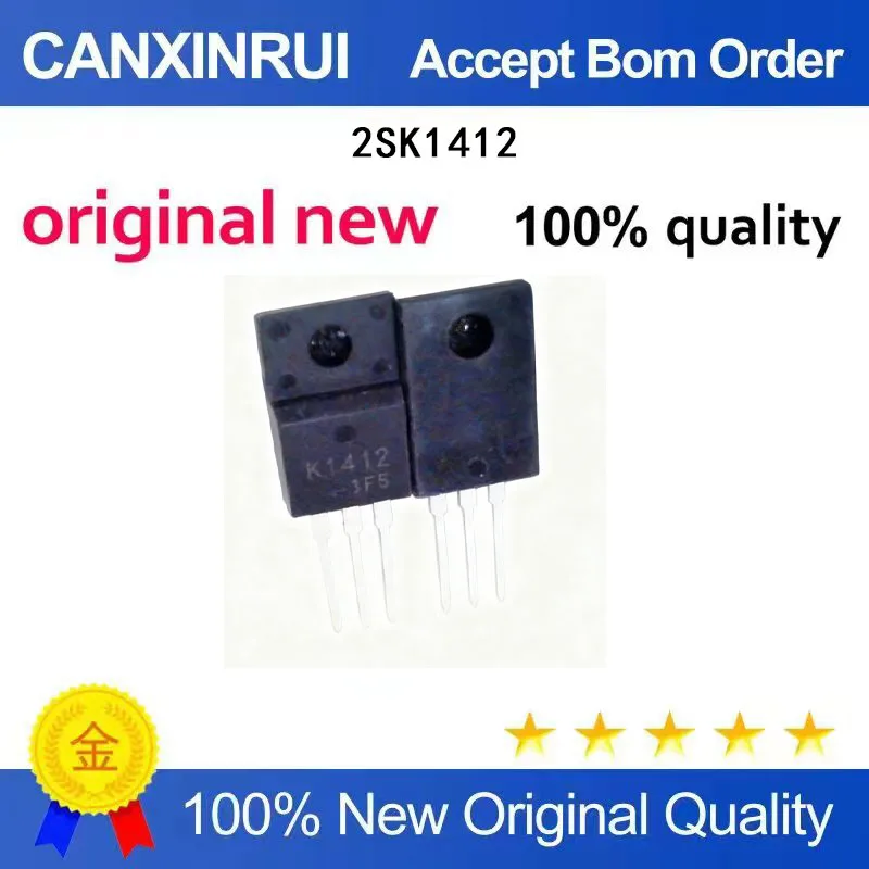 (5-100 Pieces) 2SK1412 K1412 brand new original stock TO-220F 1500V 0.1A