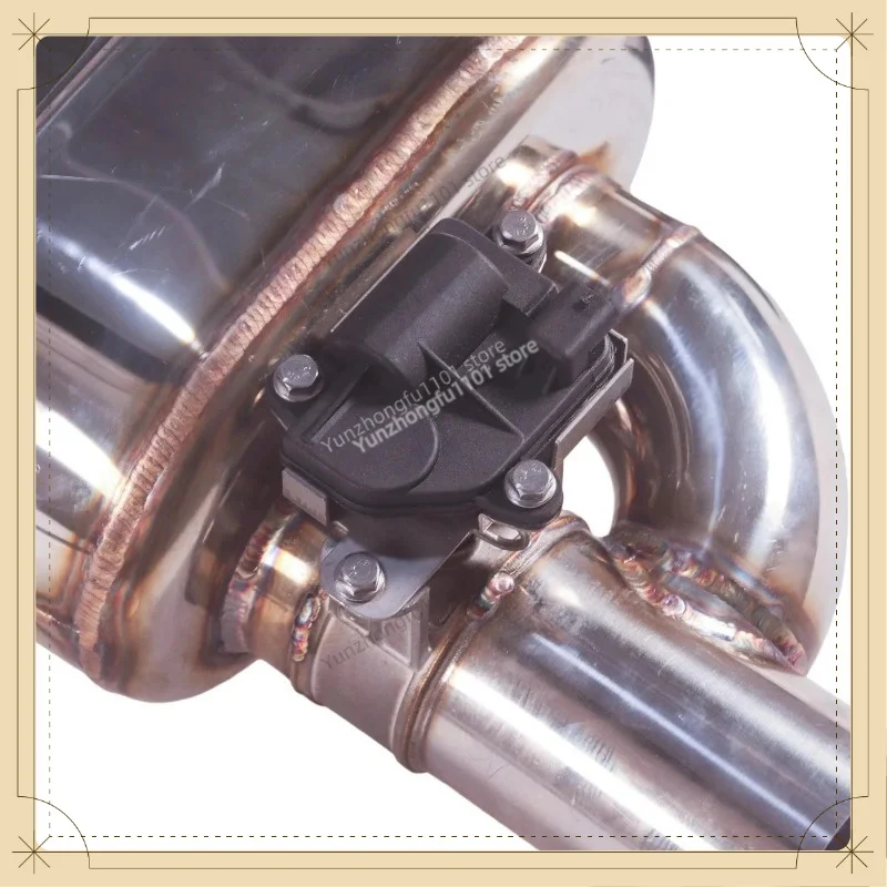 Universal Valve Exhaust Muffler SUS304 Stainless Steel 6mm Thickness 63mm 70mm 76mm Car Exhaust Sil