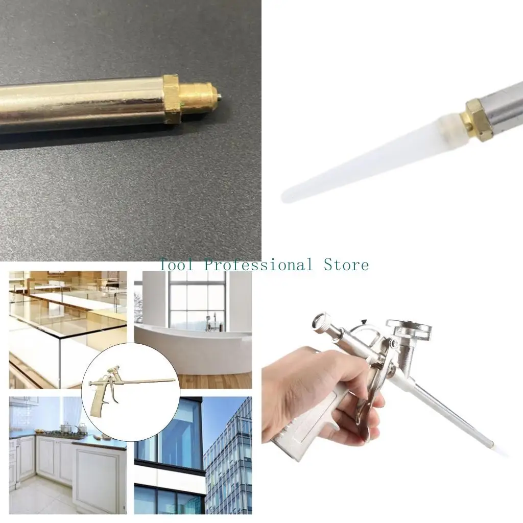 

57QF Полиуретановый пистолет, распылитель клеевого пистолета, пенящийся без очистки, с переключателем распыления швов, клеевой