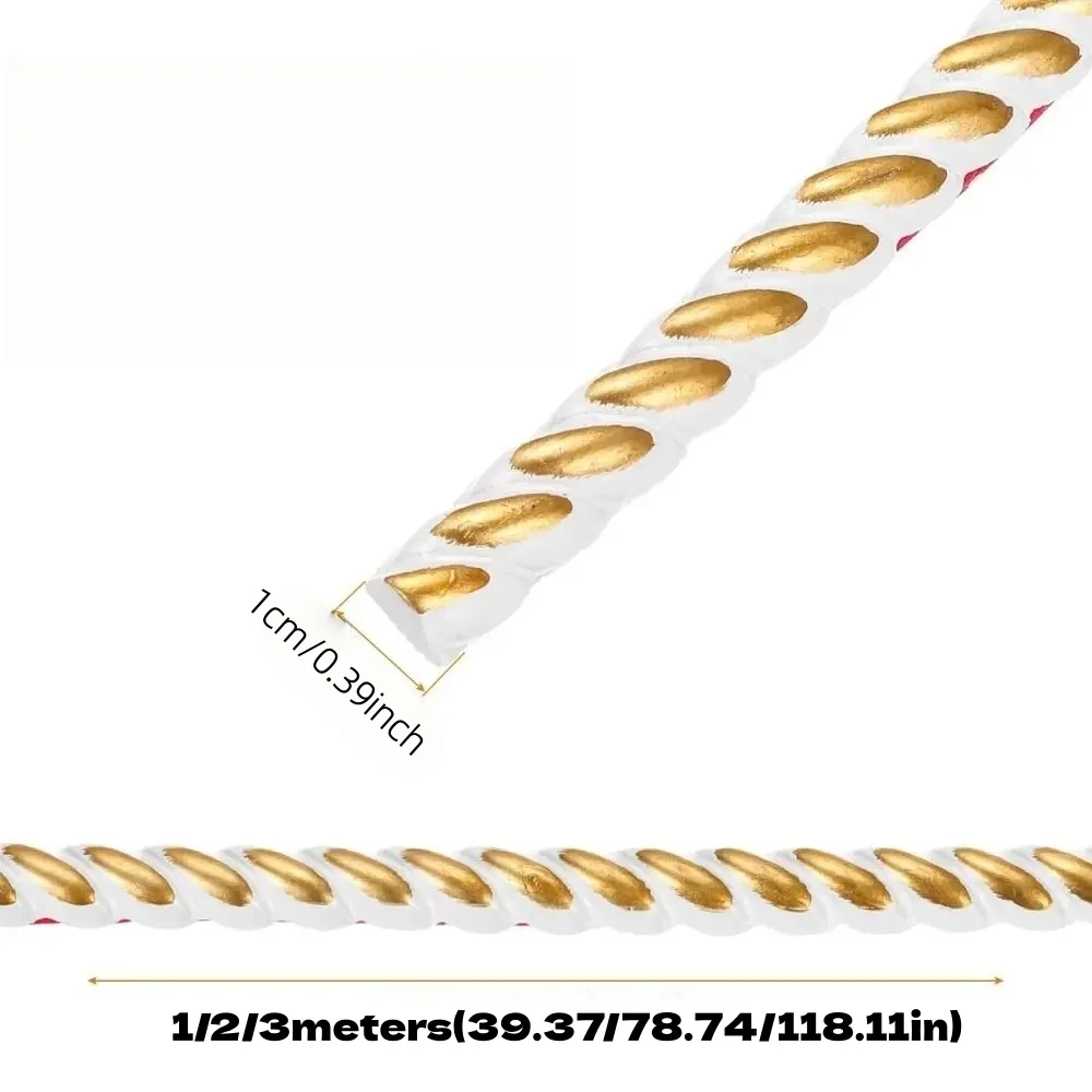 1Pc 1/2/3meters DIY Decoration Paintable Wall Baseboard Self-Adhesive Flexible Molding Trim Peel and Stick PVC Paneling Strip