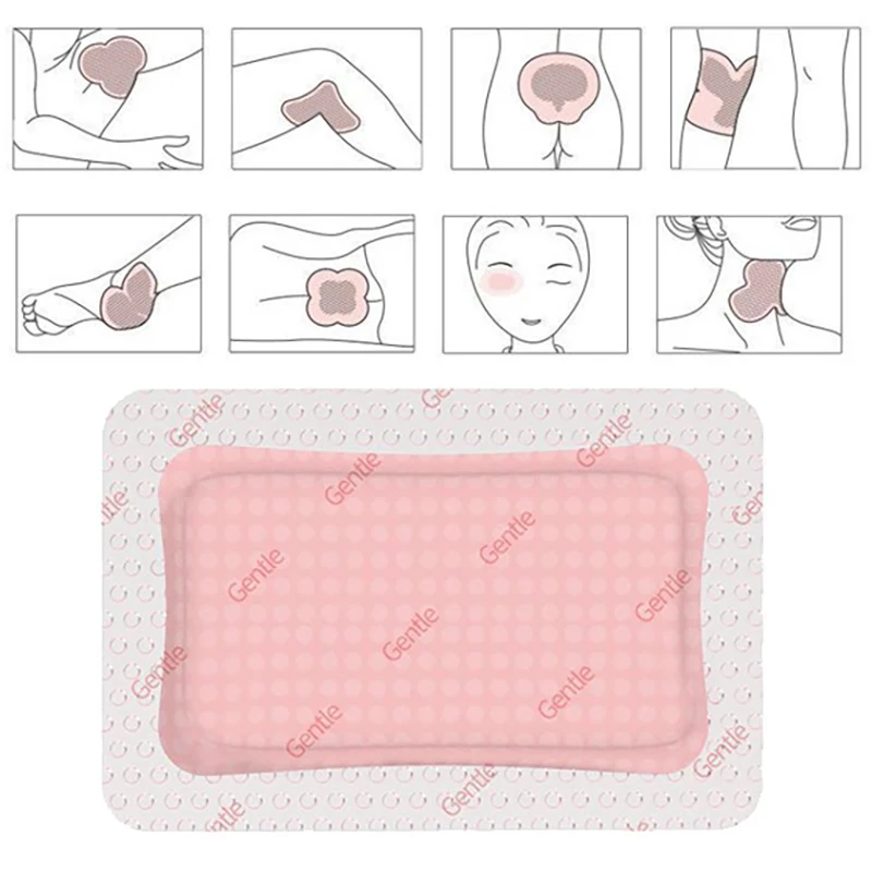 Soft Polysiloxane Gel Polyurethane Foam Dressing Postoperative Wound Patch Cesarean Section Patch Pressure Sore High Absorption