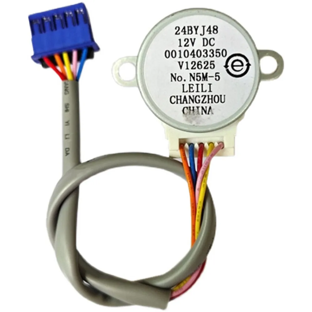 Motor paso a paso 24BYJ48 12V 0010403350 para aire acondicionado Haier, motor de la puerta basculante del gabinete vertical del aire acondicionado