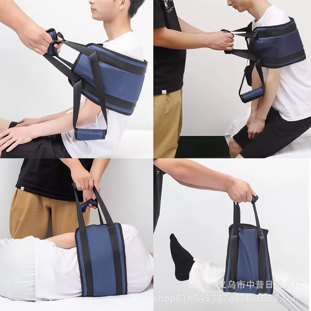 Durable Patient Transfer Lifting Sling Thickening Handle Adjustable Disabled Bedridden Paralyzed Wheelchair Moving Shift Belt