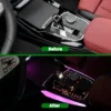 車の装飾用クリスタルセンターコンソールサドルライト,アンビエントライト,11色,BMW x3,x4,ix3,g01,g02,2022-2025 2