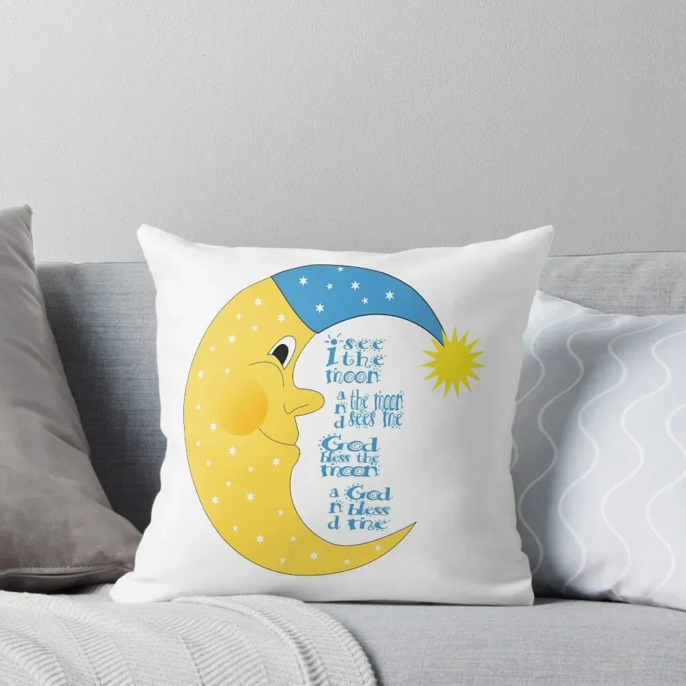 

I See the Moon and the Moon Sees Me Throw Pillow Cushion Cover Set Cushions Home Decor Decorative pillow case Pillow Case