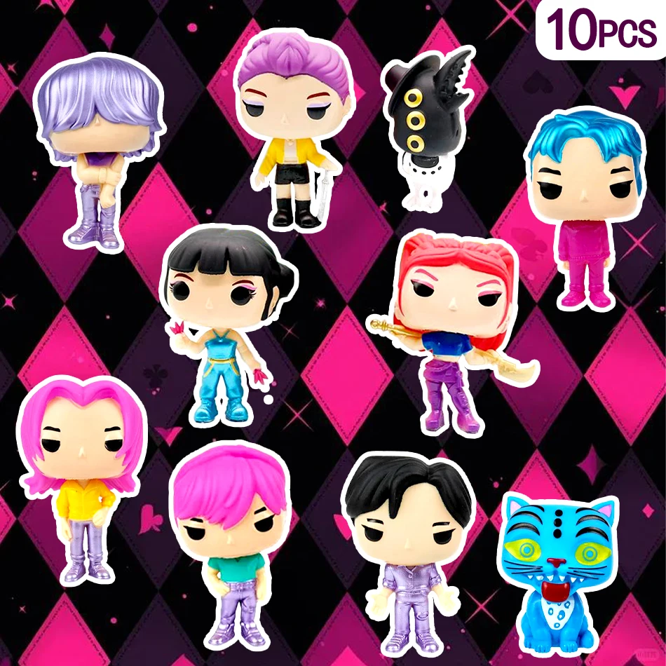 アニメ Kpop デーモンハンターズ アクションフィギュア おもちゃ デルピーズ タイガー ラニメウミ ミラ ゾイ サッシー フィギュア ドール ファン向け クリスマスギフト