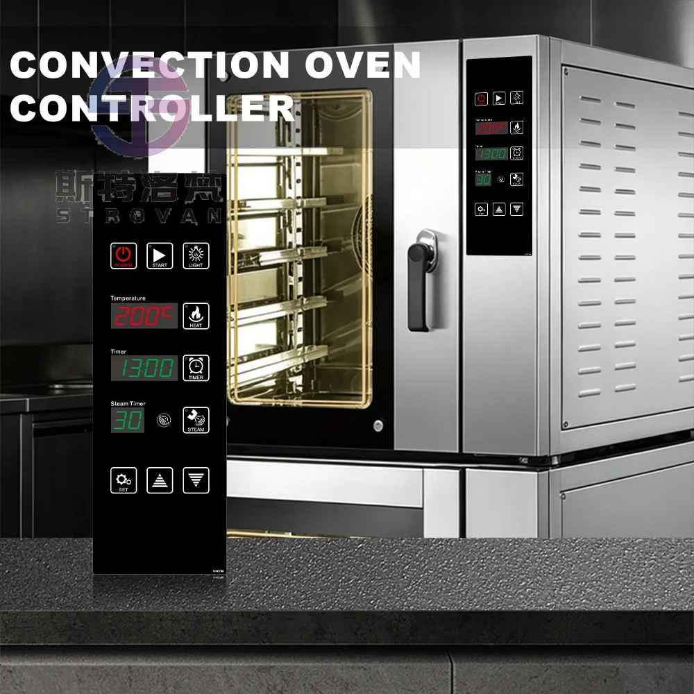 All-in-One Convection Oven Controller MK6780 Digital Temperature Control Board with 5-450℃ Range 220V for Bakery Kitchen Use