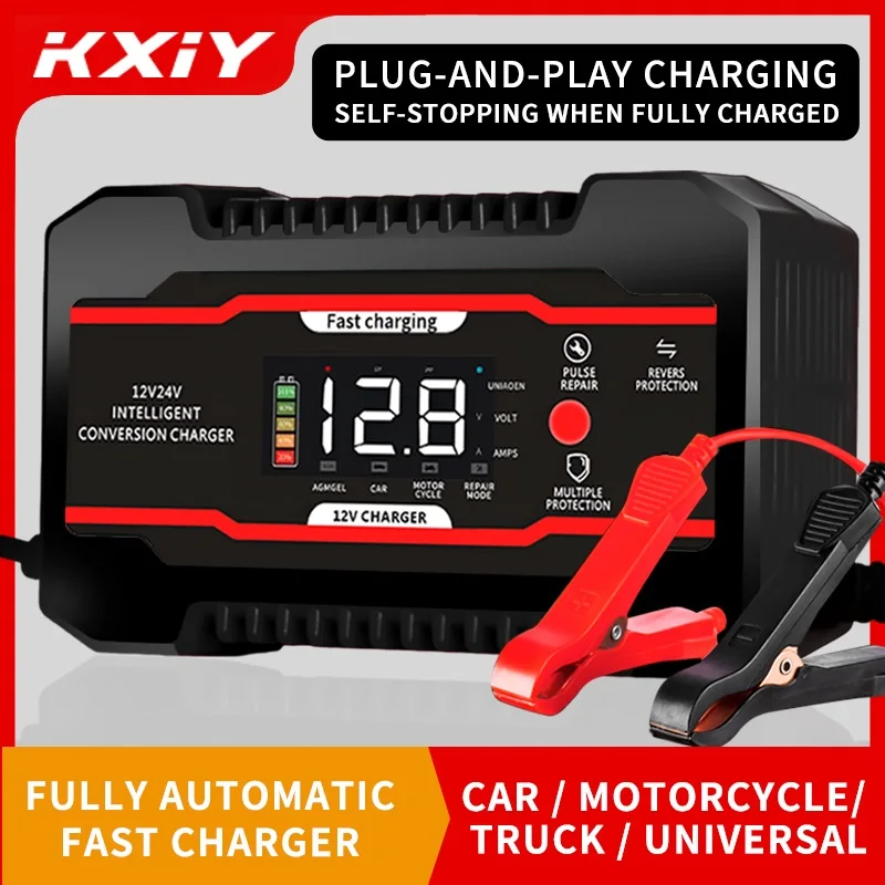 

Новинка 2025 года OBDIICAT-C24, 12 В, 24 В, набор инструментов для автоматической быстрой зарядки, пусковое устройство, AC 110 В-240 В, автомобильное зарядное устройство, инструмент