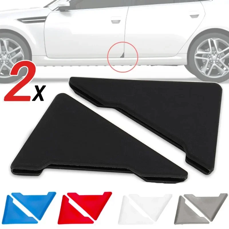 2/4pcs Silicone Car Door Corner Protectors Anti-Collision Scratch-Resistant Guard Accessories for Vehicle Door Corners