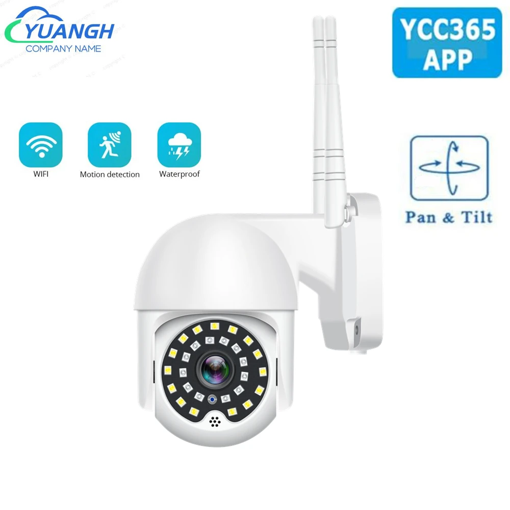 

YCC365 Outdoor WIFI Camera Waterproof Two Ways Audio CCTV Smart Home Wireless Camera Color Night Vision