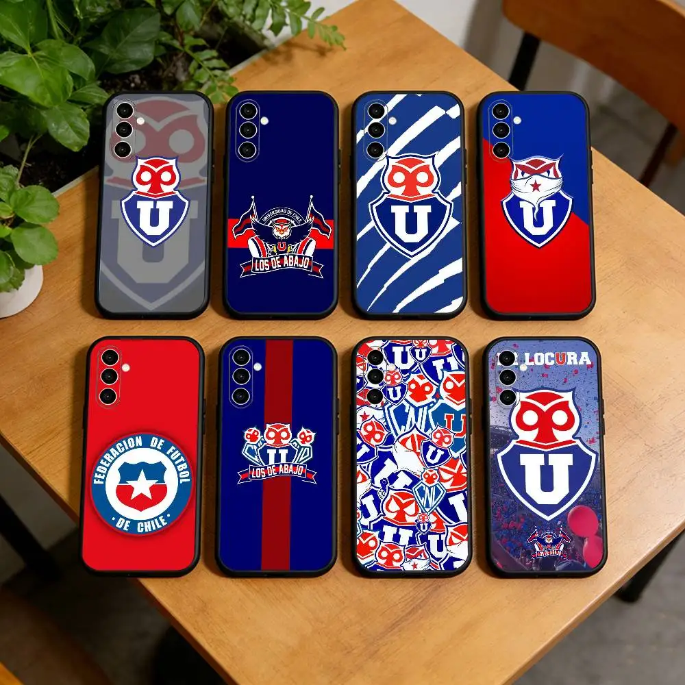 

Club U-Universidad de C-Chile Phone Case Black Silicone Soft For Samsung Galaxy A73,A72,A71,A70,A53,A52,A51