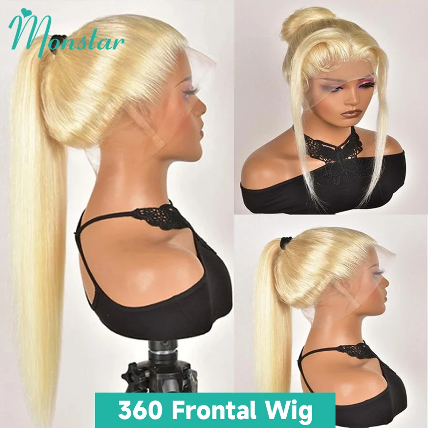 360 Full Hd Lace Front Human Hair Wig 13X6 13x4 Straight 613 Blonde Frontal Wigs For Women Preplucked Glueless Wig Ready To Wear