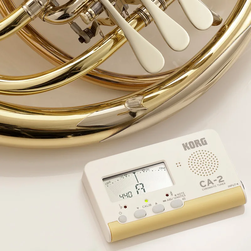 KORG CA-2 Compact Chromatic Tuner Guitar/Bass/Saxophone/ Violin/ Flute Tuner Universal Tuner (ideal for Brass Band or Orchestra)